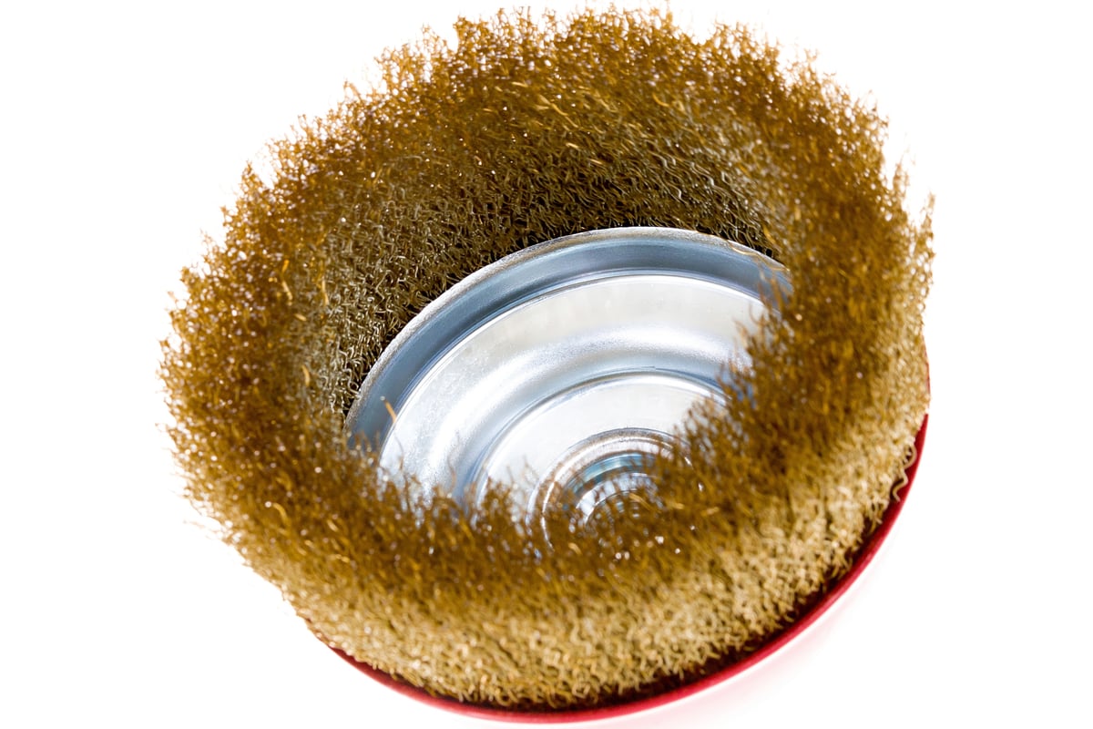 Щетка-диск д/УШМ 125мм М14 вит.сталь Matrix 74606