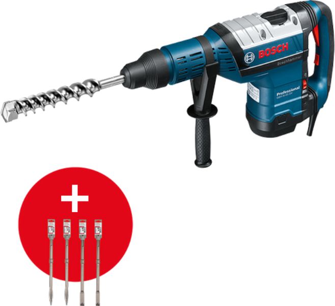Перфоратор GBH 8-45 DV+4зуб BOSCH 0615990J8M
