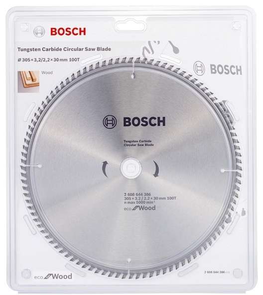 Диск пильный 305х30х100 ECO WO BOSCH 2608644386