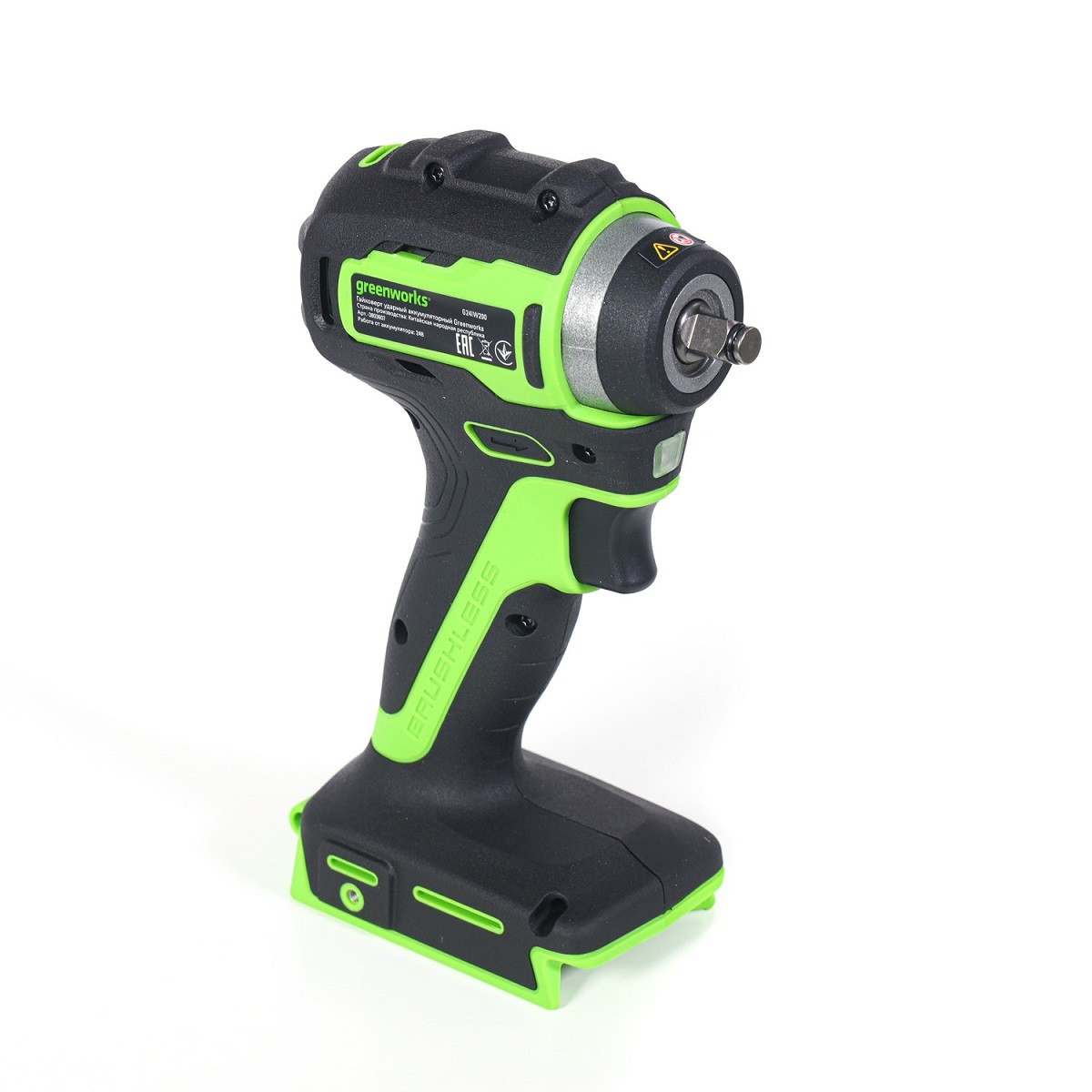 Гайковерт акк. уд. GreenWorks G24IW200 24V, бесщеточ., без акк. и з/у 3803607