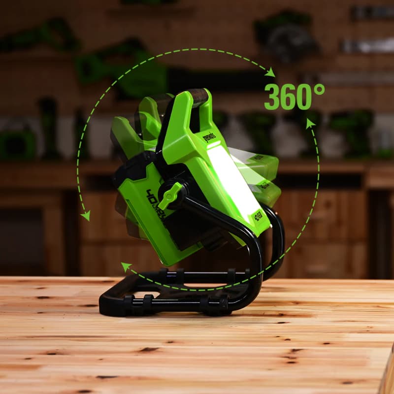 Прожектор гибрид. Greenworks G40WLH LED 40V/220V без акк. и з/у 3503907