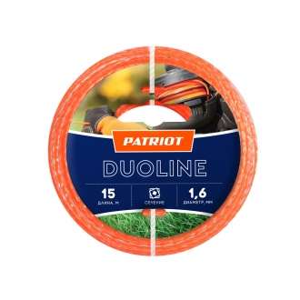 Леска 1,6мм 15м квад.скр.двухцв. Duoline 805401141 PATRIOT