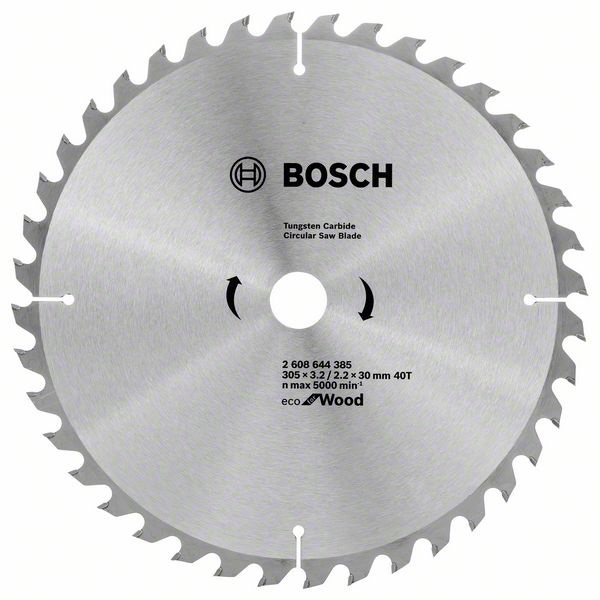 Диск пильный 305х30х40 ECO WO BOSCH 2608644385