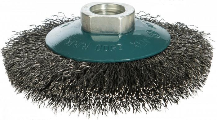 Щетка-конус д/УШМ 115мм М14 №56 гофр. ПрофОснастка 20105002