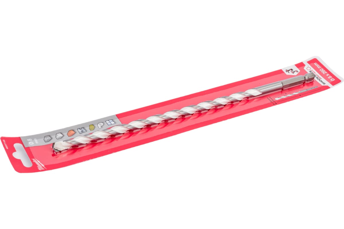 Сверло мульти. 8х260 HEX Milwaukee 4932471105