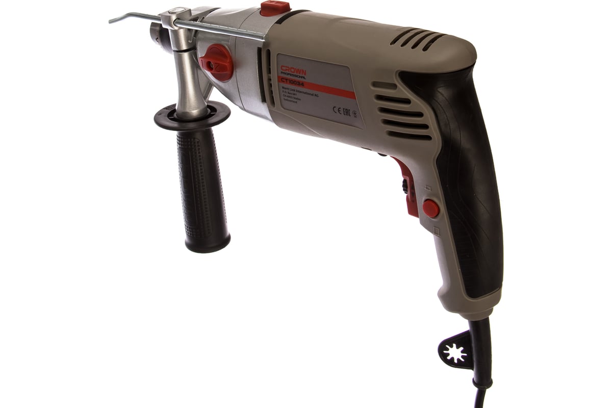 Дрель CT10034 CROWN ударн.