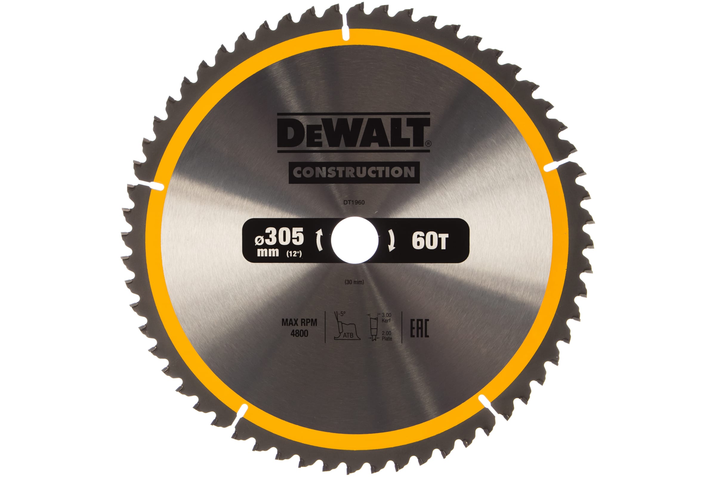 Диск/пил 305х30 60 ATB-5. DT1960-QZ DeWALT