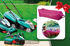 Дарим надувной диван при покупке садовой техники BOSCH