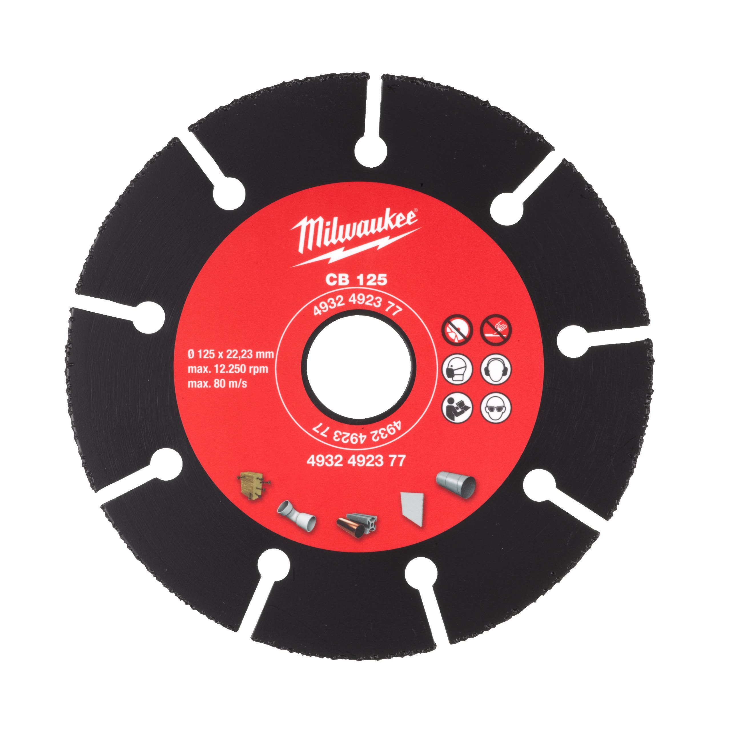 Диск/пил 125 мм дер., пластик карбидный Milwaukee 4932492377
