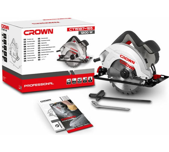 Пила диск. CT15187-165 CROWN