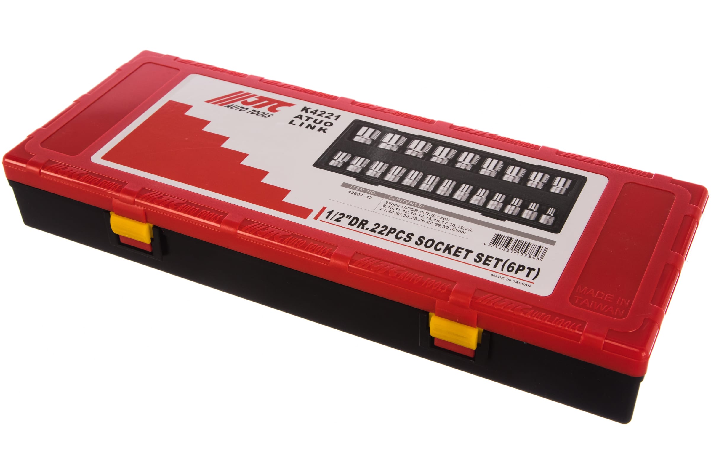 Набор торц.гол. 22пр 1/2" 6гран (8-32мм) JTC-K4221