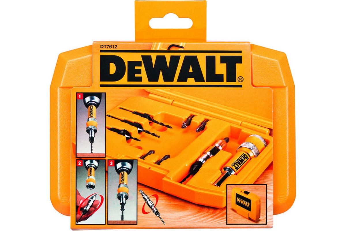 Набор сверл и зенкеров 10шт DeWALT DT7612-XJ