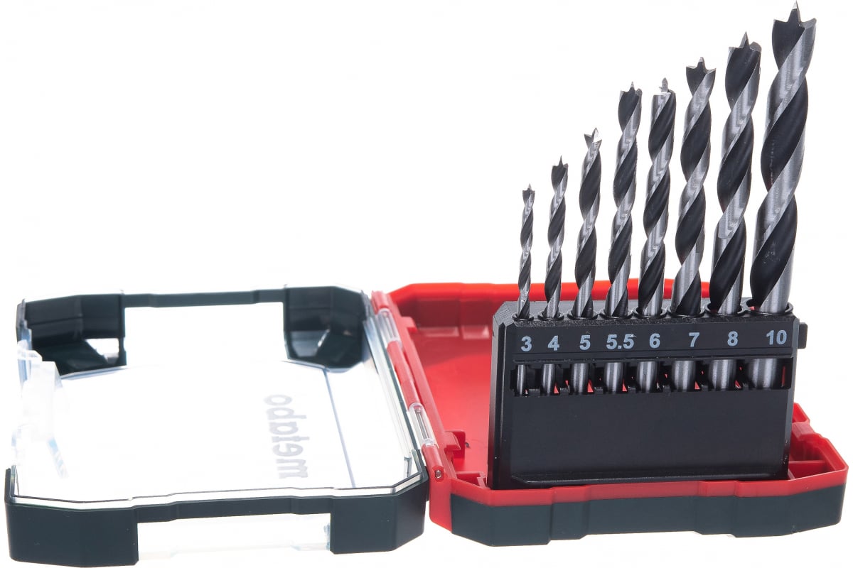 Набор сверл  8шт дер. Metabo 626705000 