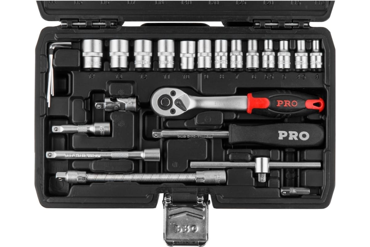 Набор гол. и бит 46пр. 1/4", PRO STARTUL STUTTGART (PRO-046S)
