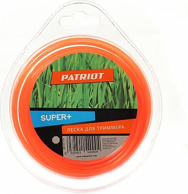 Леска 1,6мм 15м 8-гр.оранж. Super Plus 805401100 PATRIOT GARDEN