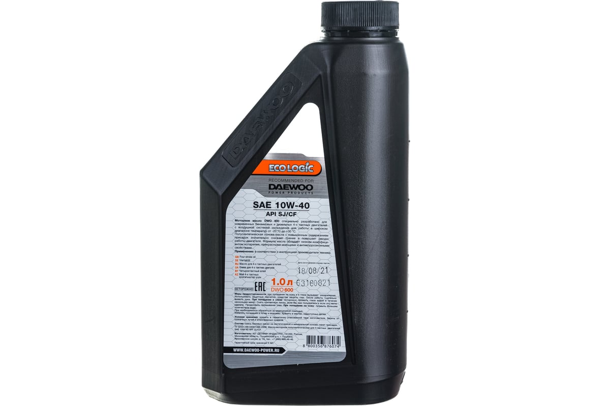 Масло DAEWOO 1л д/4-такт.дв. SAE-10W-40 DWO 600