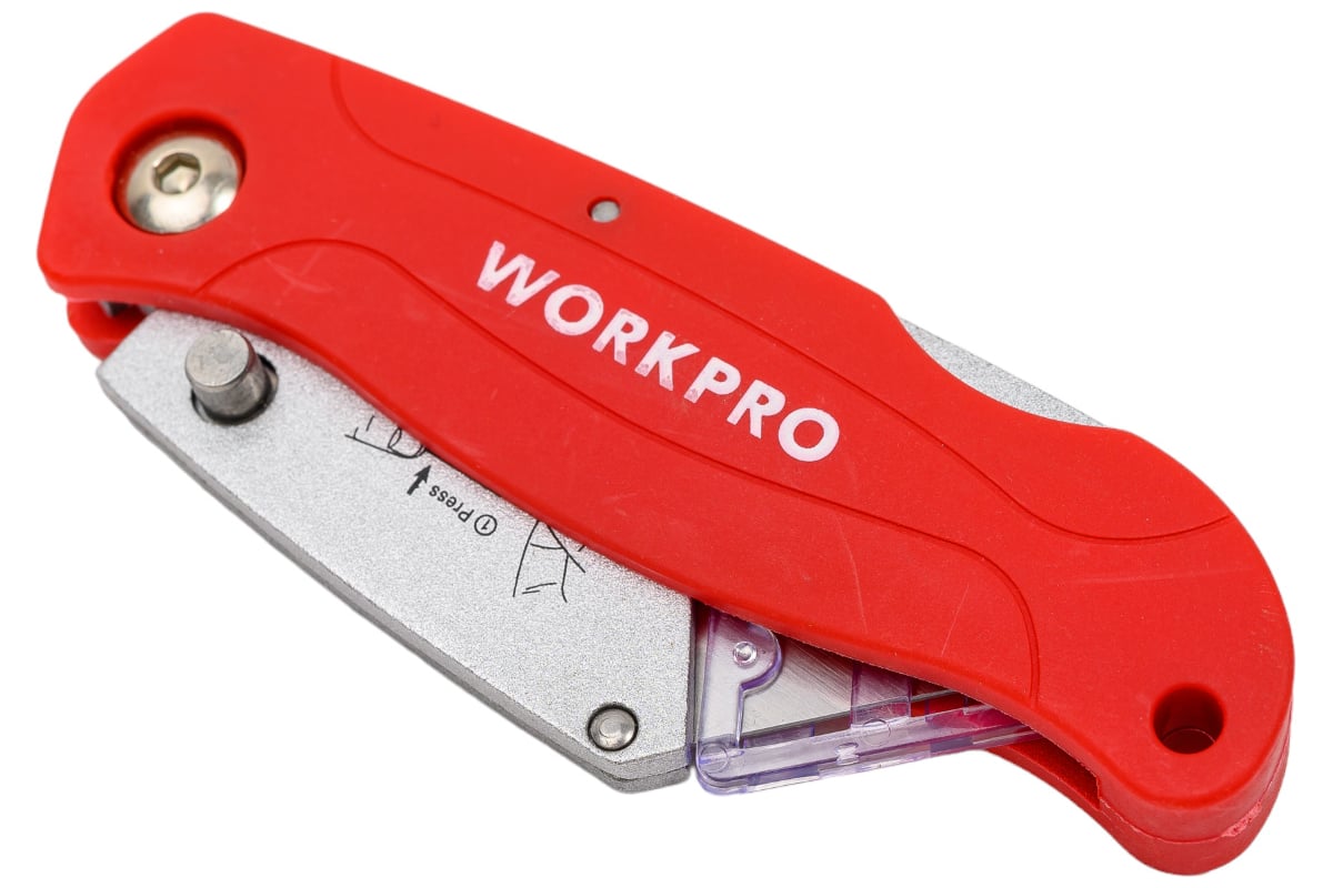 Нож трапец. 160мм SK5 складн.Workpro WP211002