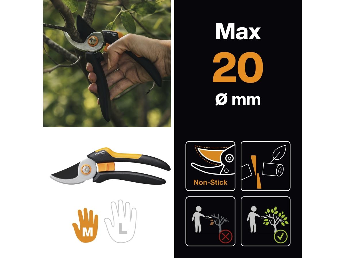 Секатор плоскостной Fiskars Solid P321 1057162