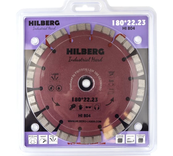 Алм. диск 180*22.2 Hilberg Industrial Hard HI804