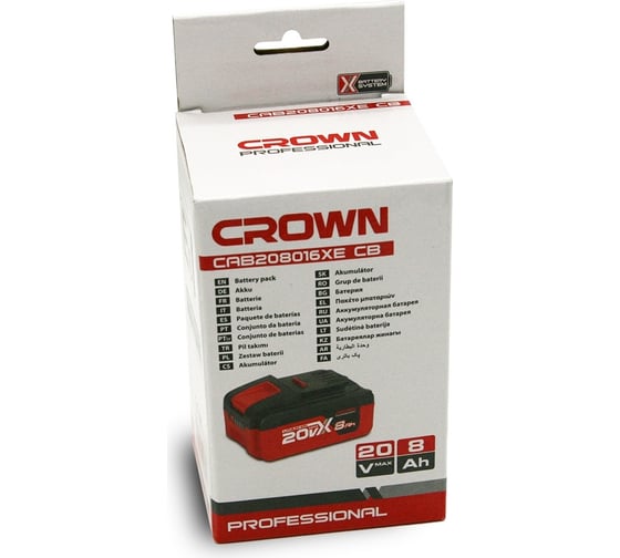 Аккумулятор 20B 8.0Ач. Li-Ion CAB208016XE CB CROWN  