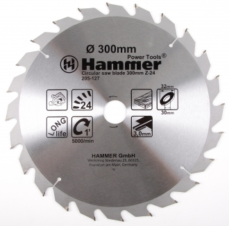 Диск/пил 300х24х32/30мм дер.Hammer Flex CSB WD 205-127 38355