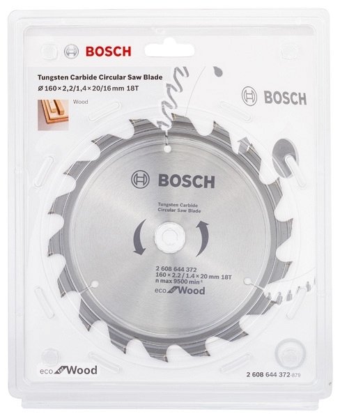 Диск пильный 160х20/16-18z ECO WO BOSCH 2608644372
