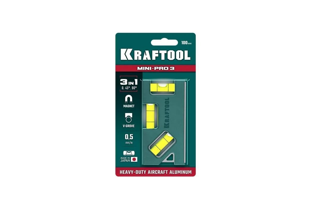 Уровень Mini-Pro-3 KRAFTOOL 10см  34861-010