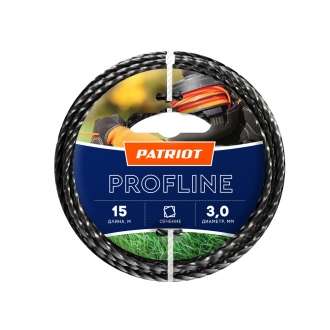 Леска 3мм 15м квад.скр.черн. Profiline 805402211 PATRIOT