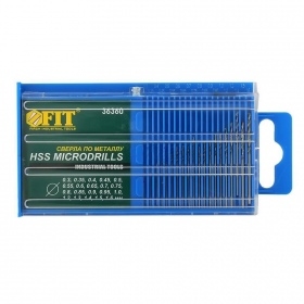 Набор сверл 20шт мет. МИКРО FIT 36360  (0,3-1,6мм)