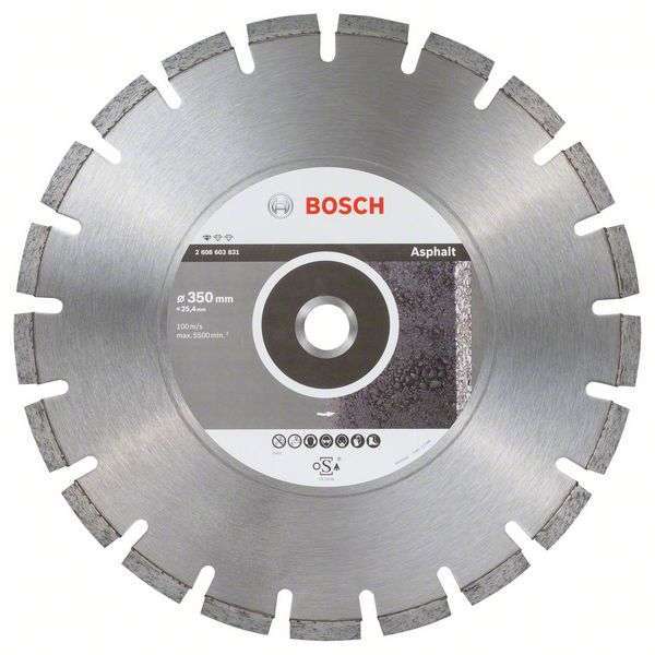 Алм.диск 350х25,4 Stf Asphalt BOSCH 2608603831