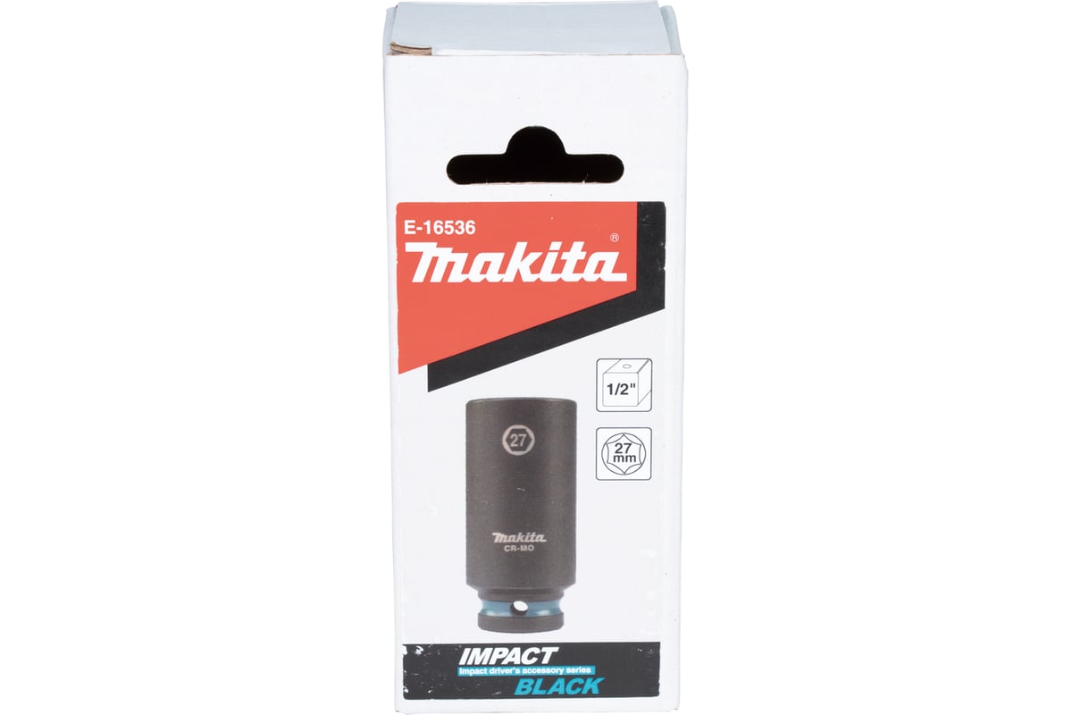 Головка 6гр 1/2"х 27 уд. удлин. Impact Black Makita E-16536