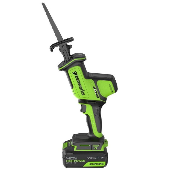 Сабельная пила акк. GreenWorks GPT-CRS-25 24V, 4Ач и З/У бесщет. 1200507CUB