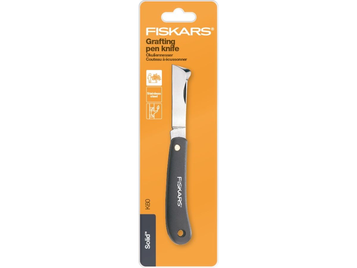 Нож сад. плоский для прививок 168мм Fiskars 1001625