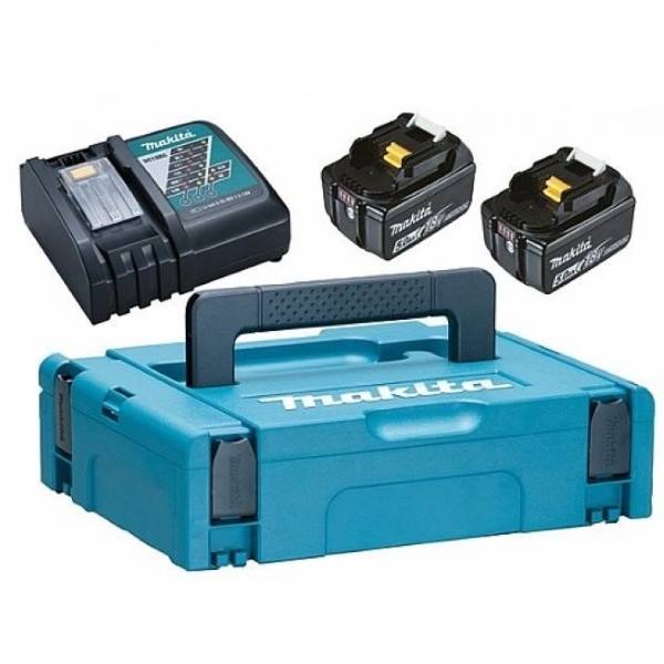 Аккумулятор BL1850B 2шт.+з/у DC18RC+кейс Makpac Makita 198311-6