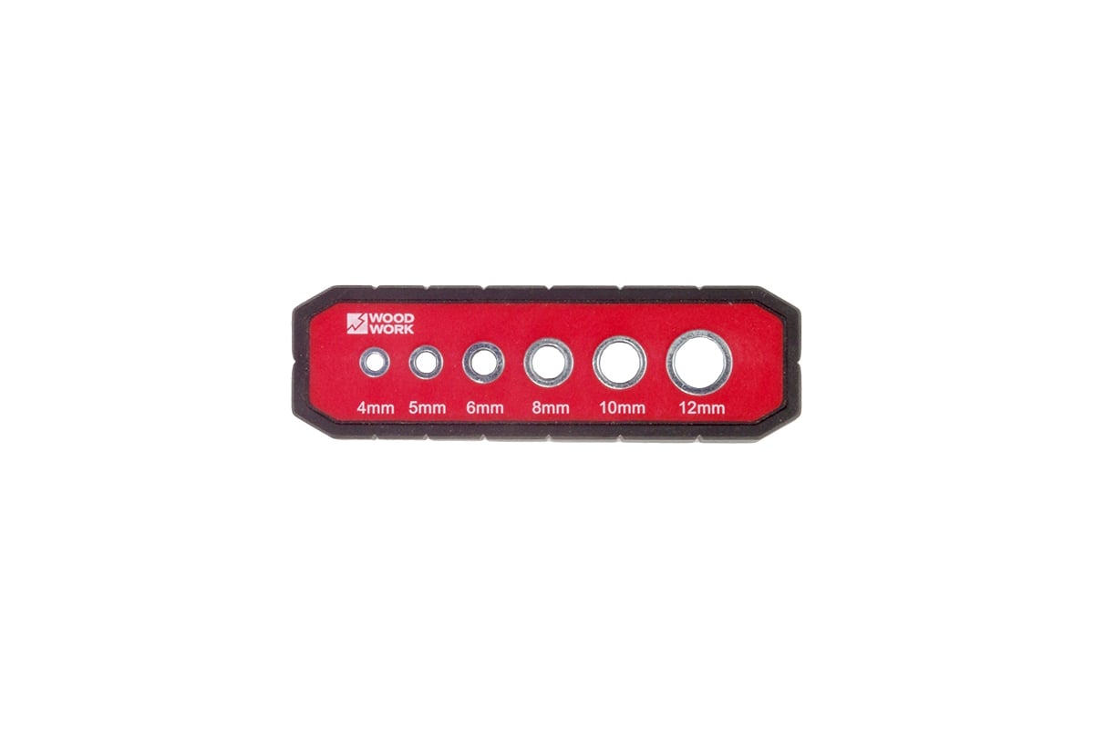 Кондуктор д/сверления отв. 4,5,6,8,10,12мм Woodwork DGA-006