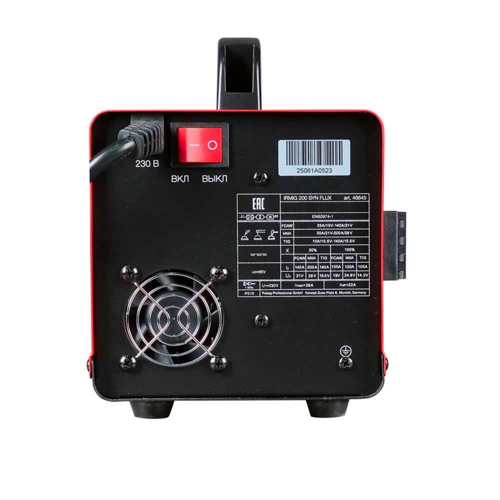 Свар.полуавтомат IRMIG 200 SYN FLUX 46645 FUBAG