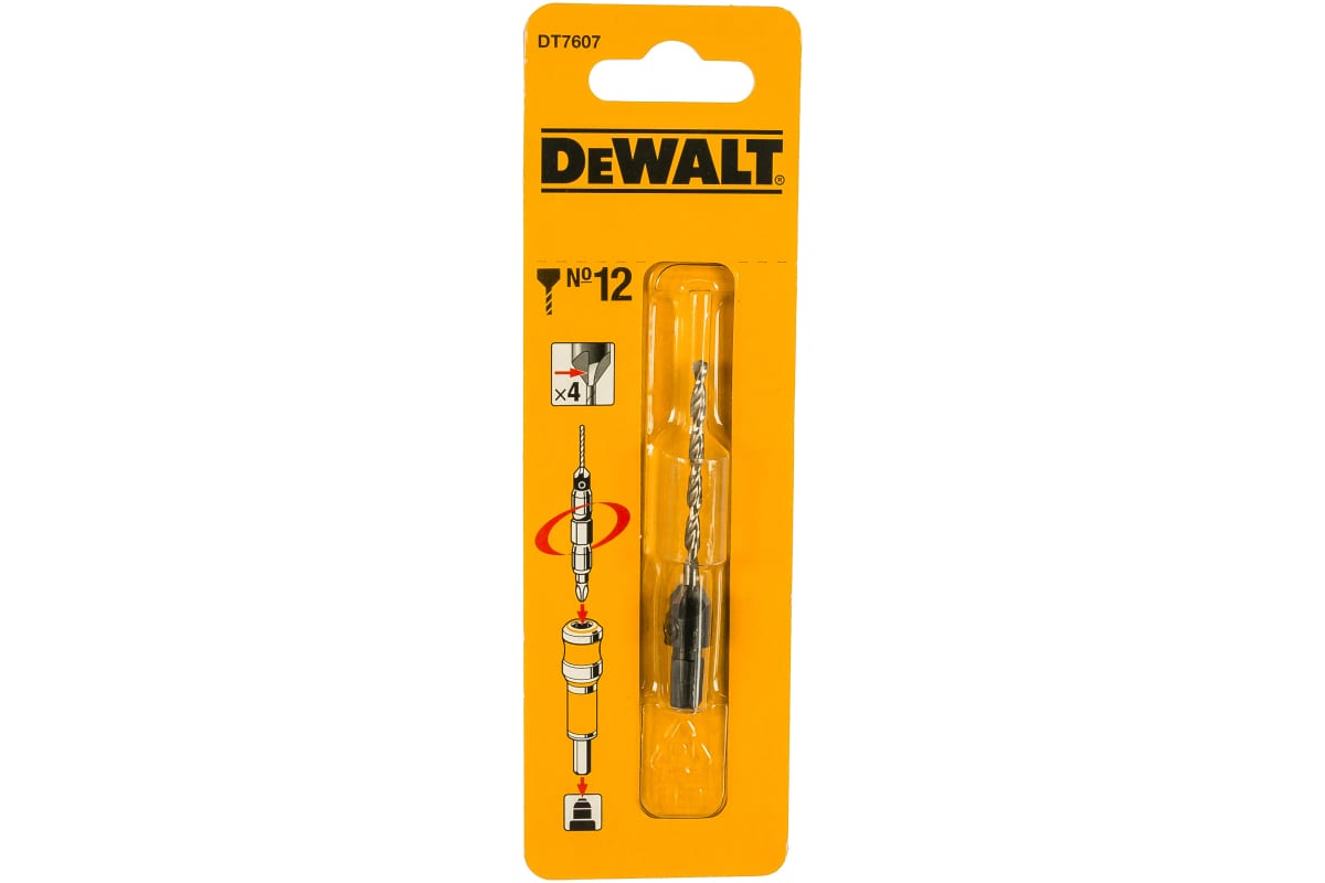 Сверло пилотное/Зенкер 6 мм дер. DeWalt DT7607-XJ