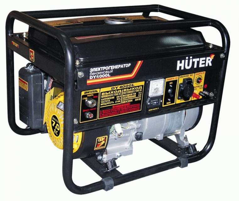 Генератор бенз. DY4000LX-электростартер HUTER