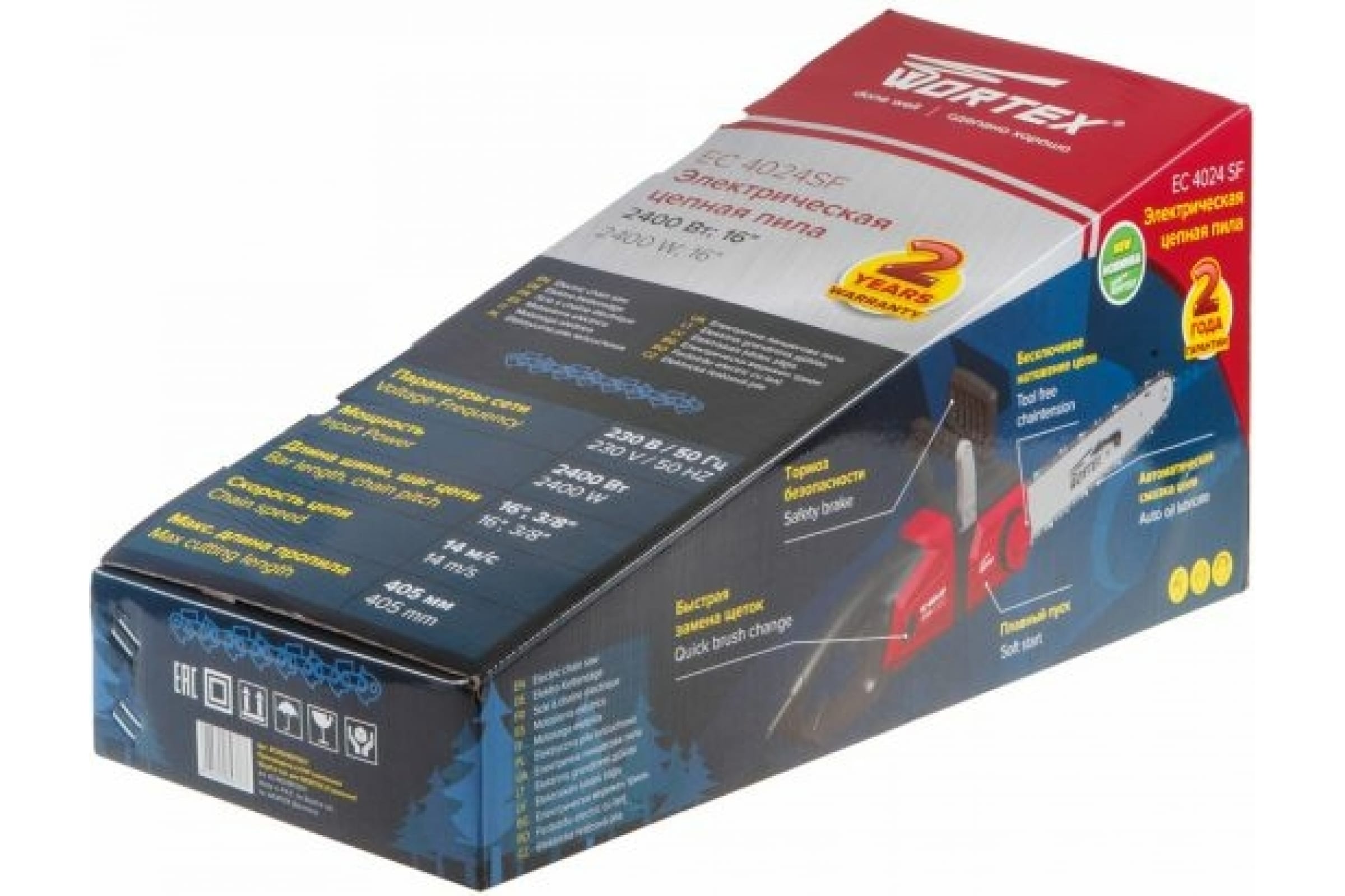 Пила цепная EC4024 SF WORTEX EC4024SF0011