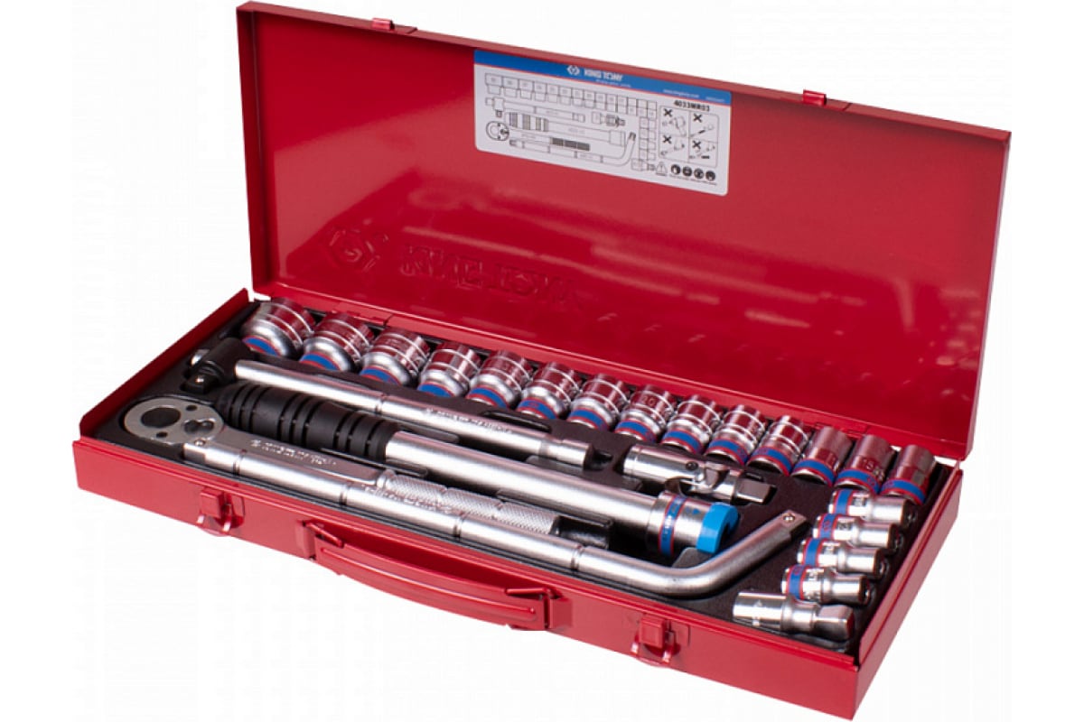 Набор гол.торц. 24 предм. 12 гр. 10-32 мм 4033MR03 KING TONY