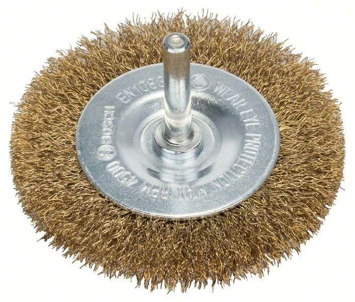 Щетка-диск 6мм 0,2х 75мм вит.латун BOSCH 2608622009