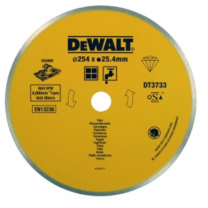 Алм.диск 250х25.4х1.6 кер. влаж.рез DT 3733 DeWalt