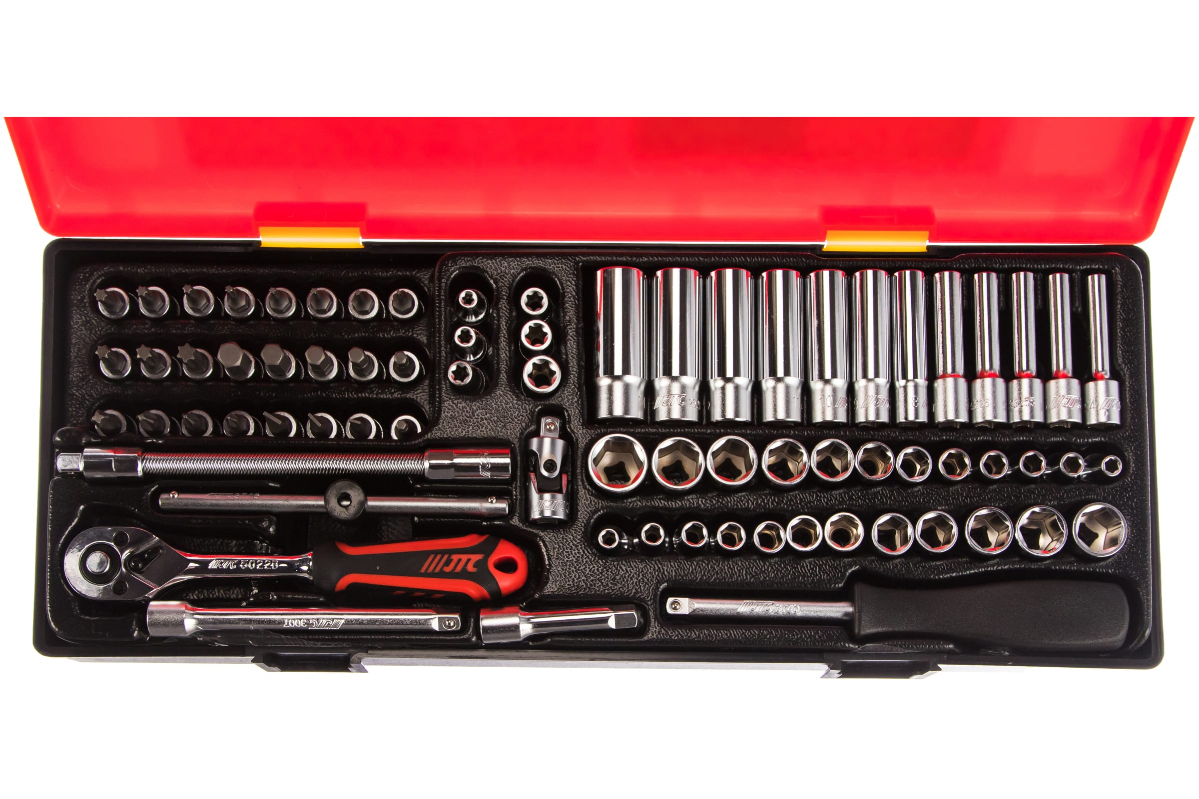 Набор торц.гол. 73пр 1/4" 6гран (4-14мм) JTC-K2732