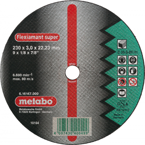 Круг отрез.кам. 230х3,0 Novoflex Metabo 616453000