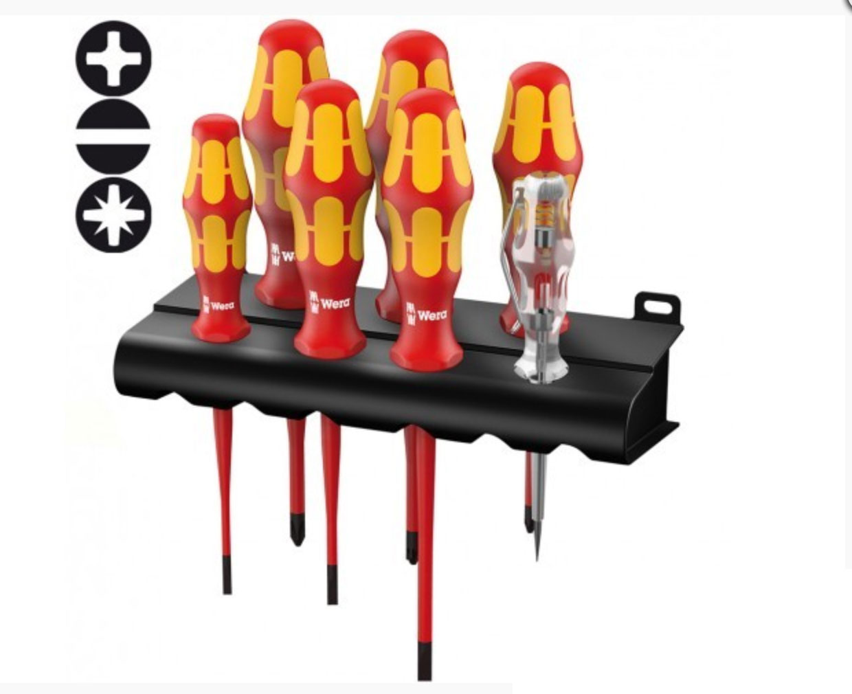 Набор диэл.отв. WERA  7пр. Kraftform Plus WE-006480