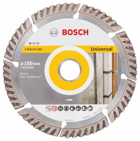 Алм.диск 150х22,2 Stf Universal BOSCH 2608615061