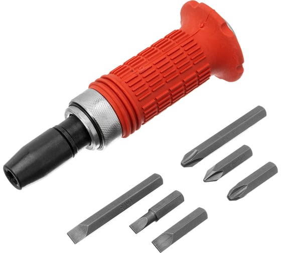 Отвертка ударно-поворот.1/2",набор бит 6шт обрезин.бокс MATRIX 11579