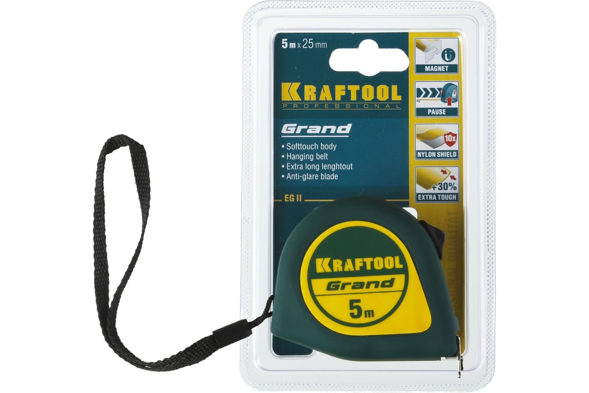 Рулетка  5м/25мм GRAND KRAFTOOL 34022-05-25