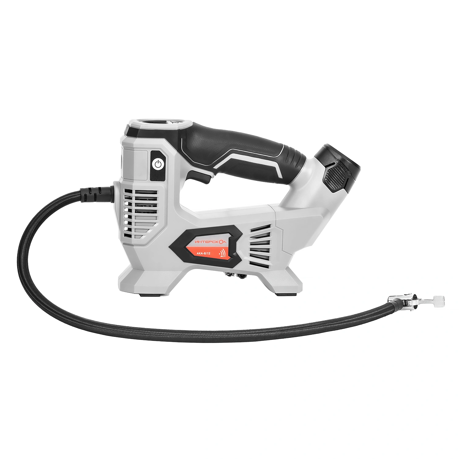 Компрессор акк. Интерскол АКА-8/12ЭМ АПИ-Т  (Li-ion, картон, 2 акк., 2,0 Ач. и з/у)