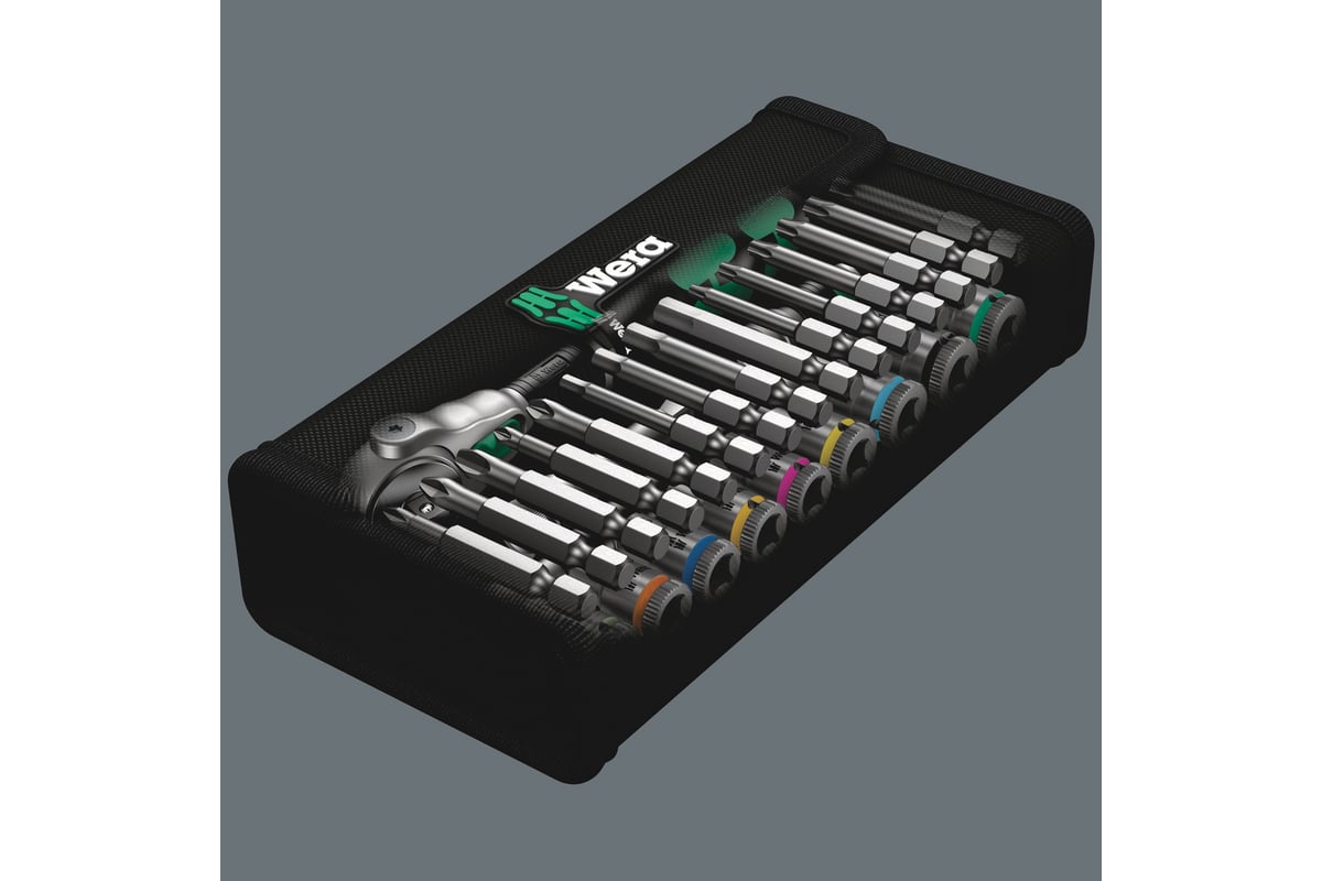 Набор гол. и бит 28пр.1/4" с трещ. 8100 SA 6 Zyklop WERA WE-004016